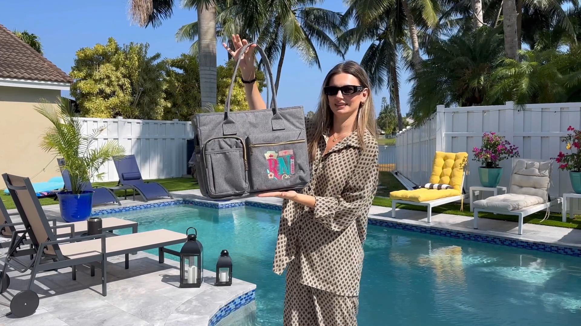 Teacher Bag FUZVOL Nurse Bag For Work, 17'' Large Nursng Bags For